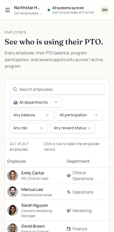 Actual Vakairos demo: Employee insights